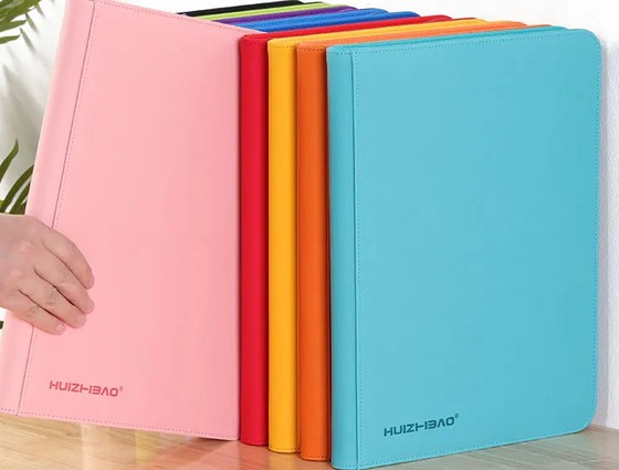 HUIZHBAO zippered PU leather card binder product photo
