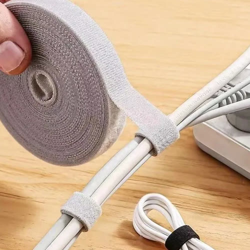 Reusable velcro cable organizer strap product photo