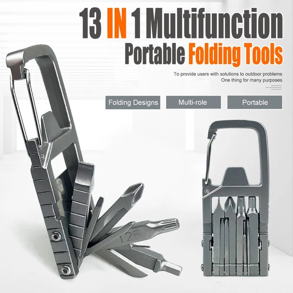 13-in-1 stainless folding multitool product photo