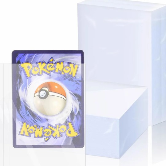 200 pack clear penny card sleeves product photo