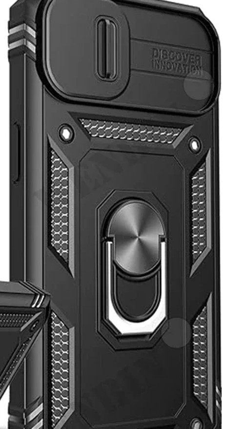 Ring-holder armor phone case product photo