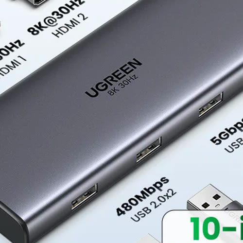 UGREEN 10-in-1 USB-C docking station product photo