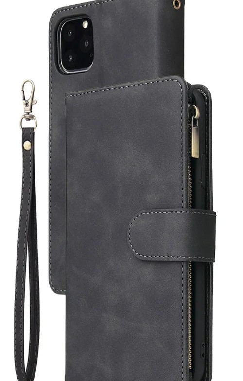 Zipper multi-card wallet phone case product photo